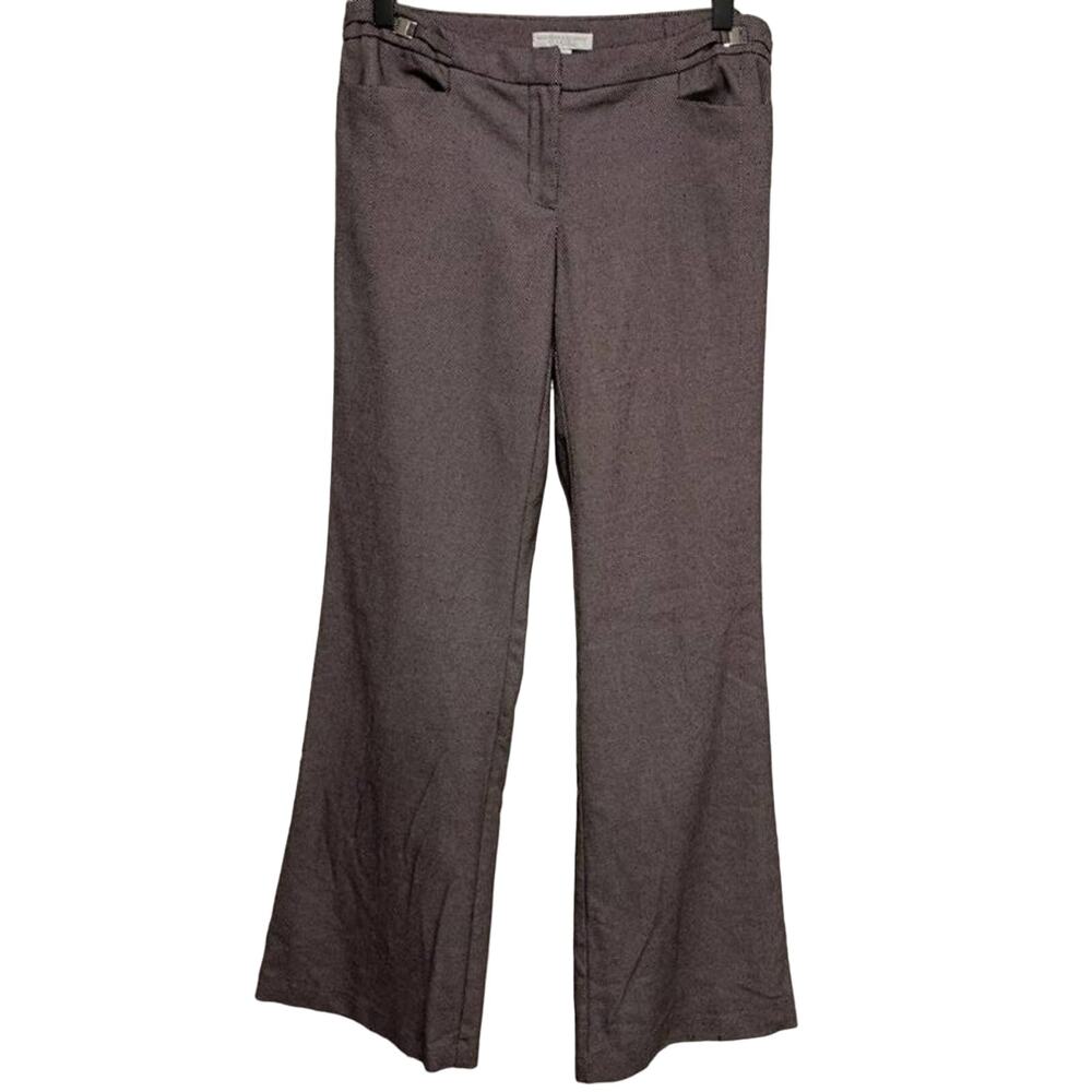 New York & Company Black & White Dot Dress Pants Stretch Size 2